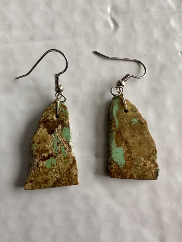 Earrings Mojave Green Turquoise - Image 2